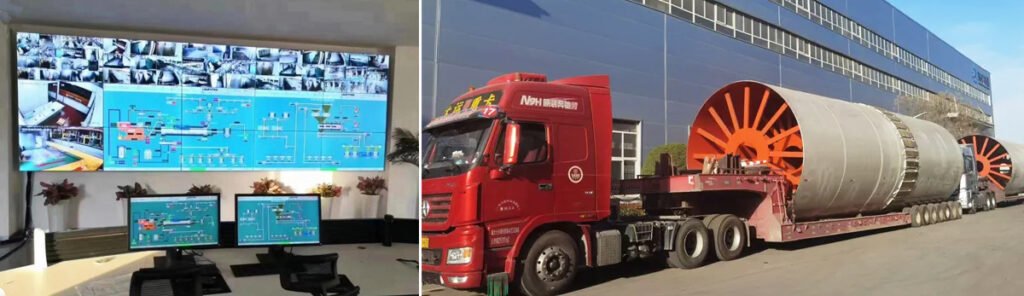 Intelligent temperature control rotary kiln system for energy saving